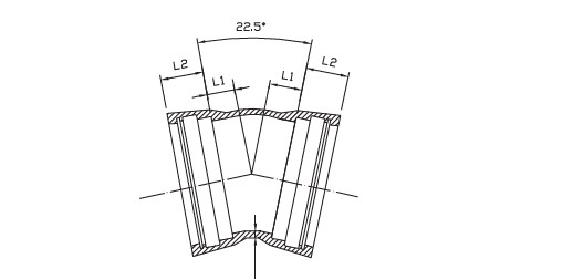 Double Socket 22.5 Bend