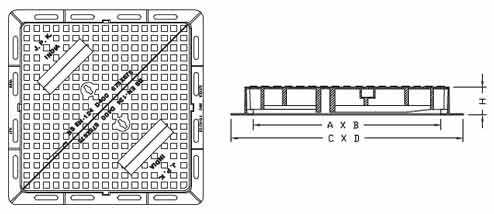 Double Triangular Cover Frame